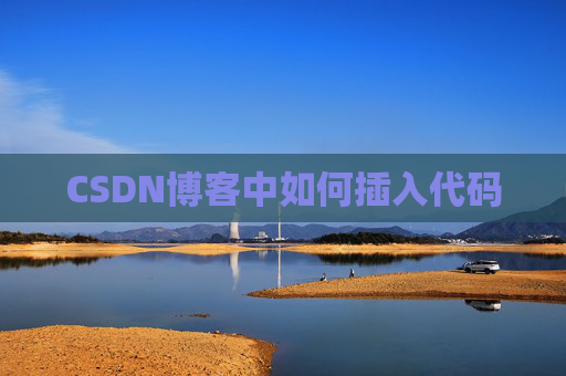 CSDN博客中如何插入代码
